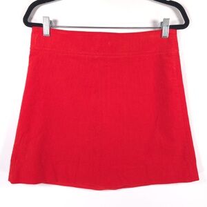 NWOT J.CREW Corduroy 100% Cotton Mini Skirt A-Line Lined Style F4324 Size‎ 4